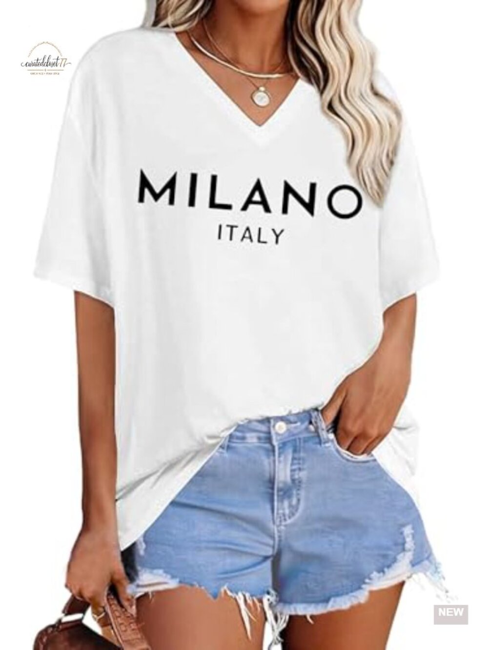 Oversized V Neck T Shirt | Vintage Graphic Tee | Soft Cotton Blend | Casual